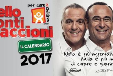 Il Calendario 2017 con gli scatti dello spettacolo del trio toscano Giorgio Panariello, Carlo Conti e Leonardo Pieraccioni per CURE2CHILDREN